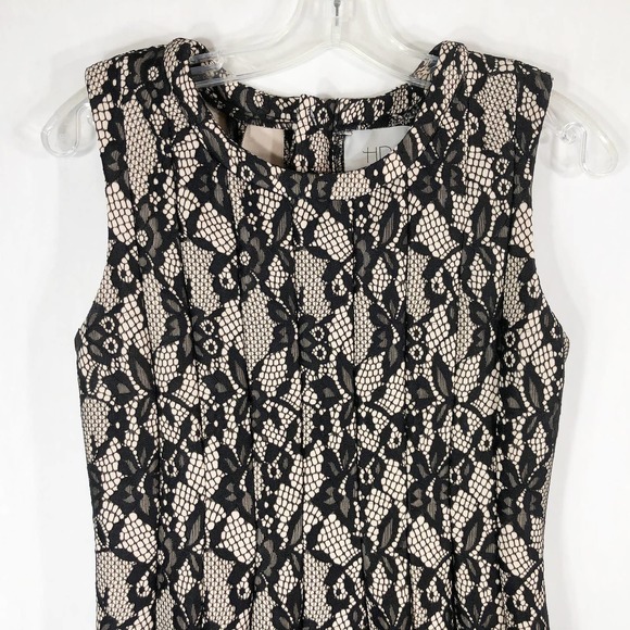 HD in Paris XSP Dress Black White Lace A Line‎ Mini Back Zip Sleeveless 1351 - Picture 6 of 9